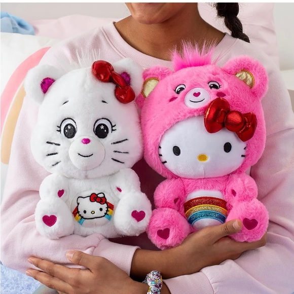 Hello kitty Care Bear Set of (2) Plush - Picture 2 of 9